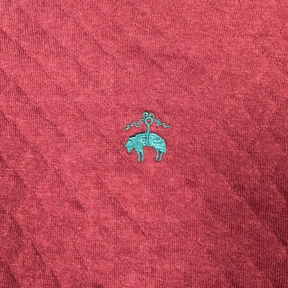 Brooks Brothers Mens Quilted Quarter Zip Pullover Burgundy Red Large NEW